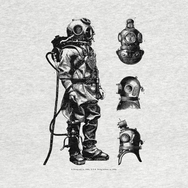 Vintage Deep Sea Diver by Eclectic At Heart